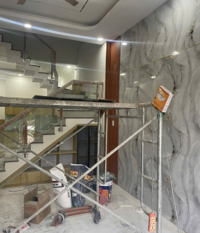 Thi công tấm ốp tường nhà phố thủ Đức TPHCM